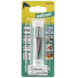 wolfcraft Punta Trapano 8 mm 4-20 mm HSS Grigia 2515000