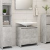    Armadio da Bagno Grigio Cemento 60x33x61 cm in Truciolato