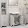    Armadio da Bagno Grigio Cemento 60x33x61 cm in Truciolato