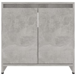    Armadio da Bagno Grigio Cemento 60x33x61 cm in Truciolato