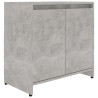    Armadio da Bagno Grigio Cemento 60x33x61 cm in Truciolato