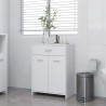    Armadio da Bagno Bianco 60x33x80 cm in Legno Ingegnerizzato