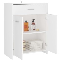    Armadio da Bagno Bianco 60x33x80 cm in Legno Ingegnerizzato