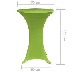 Copertura Elastica per Tavolo 2 pezzi 70 cm Verde