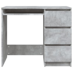 Scrivania Grigio Cemento 90x45x76 cm in Truciolato