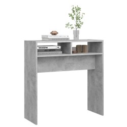 Tavolo Consolle Grigio Cemento 78x30x80 cm in Truciolato