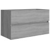 Mobile Sottolavabo Grigio Sonoma 80x38,5x45cm Legno ingegnerizzato