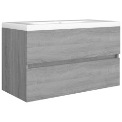 Mobile Sottolavabo Grigio Sonoma 80x38,5x45cm Legno ingegnerizzato