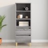    Credenza Grigio Sonoma 40x36x110 cm in Legno Ingegnerizzato