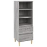    Credenza Grigio Sonoma 40x36x110 cm in Legno Ingegnerizzato