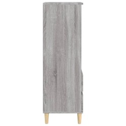    Credenza Grigio Sonoma 40x36x110 cm in Legno Ingegnerizzato