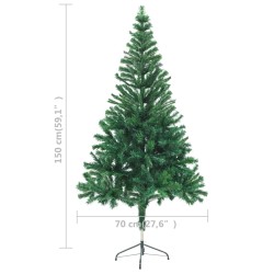 Albero di Natale Artificiale con Supporto 150 cm 380 Rami