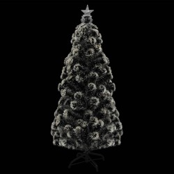 Albero di Natale Artificiale Supporto/LED 180 cm Fibra Ottica