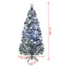 Albero di Natale Artificiale Supporto/LED 180 cm Fibra Ottica