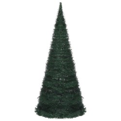 Albero di Natale Artificiale Pop-up Stringa a LED Verde 210 cm