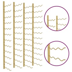 Portavini da Parete per 36 Bottiglie 2 pz Oro in Ferro