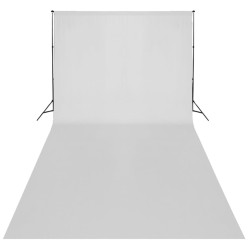 Set Studio Fotografico Fondale Bianco 600x300 cm con Luci