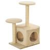 Albero per Gatti con Tiragraffi in Sisal 60 cm Beige