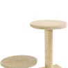 Albero per Gatti con Tiragraffi in Sisal 60 cm Beige