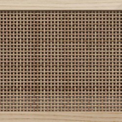    Credenza Bianca 60x30x70 cm Legno Massello Pino Rattan Naturale