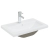    Mobile Bagno con Lavabo Integrato Grigio Cemento in Truciolato