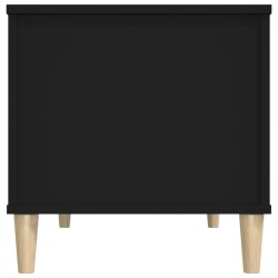 Tavolino da Salotto Nero 90x44,5x45 cm in Legno ingegnerizzato