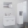    Set Mobili da Bagno Bianco Lucido in Truciolato