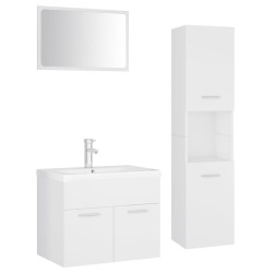    Set Mobili da Bagno Bianco in Truciolato