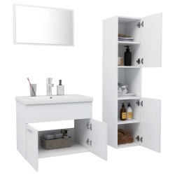    Set Mobili da Bagno Bianco in Truciolato