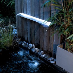 Ubbink Cascata da Giardino Niagara 90 cm con LED Acciaio Inox 1312126