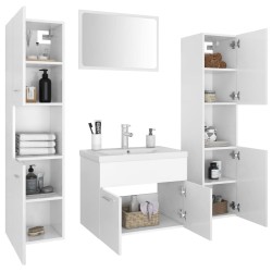    Set Mobili da Bagno Bianco in Truciolato