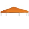 Telo di Ricambio per Gazebo 310g/m² Arancione 3x3m