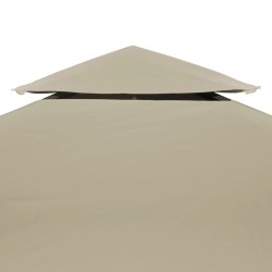 Telo di Ricambio per Gazebo 310g/m² Beige 3x3m