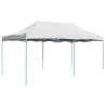 Gazebo Professionale Pieghevole 3x6 m Acciaio Bianco