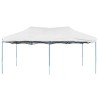 Gazebo Professionale Pieghevole 3x6 m Acciaio Bianco