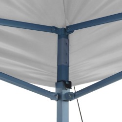 Gazebo Professionale Pieghevole 3x6 m Acciaio Bianco