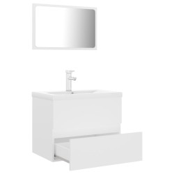    Set Mobili da Bagno Bianco in Truciolato