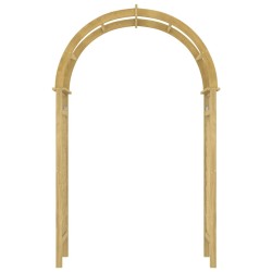 Arco con Traliccio 141x97x243 cm in Legno di Pino Impregnato