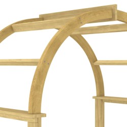 Arco con Traliccio 141x97x243 cm in Legno di Pino Impregnato