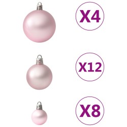 Set Palline di Natale 100 pz Rosa