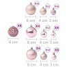 Set Palline di Natale 100 pz Rosa