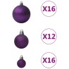 Set Palline di Natale 100 pz Viola