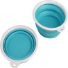 FLAMINGO Tazza da Viaggio Animali Acqua/Cibo  2-in-1 Trinka Blu Grigio