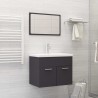    Set Mobili da Bagno Grigio in Truciolato