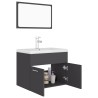    Set Mobili da Bagno Grigio in Truciolato