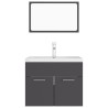    Set Mobili da Bagno Grigio in Truciolato