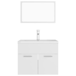    Set Mobili da Bagno Bianco in Truciolato