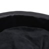 Lettino per Cani Nero 99x89x21 cm in Peluche e Similpelle