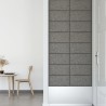 Pannelli Murali 12 pz Grigio Chiaro 60x30 cm in Tessuto 2,16 m²