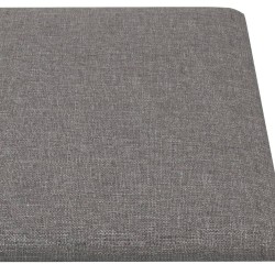 Pannelli Murali 12 pz Grigio Chiaro 60x30 cm in Tessuto 2,16 m²